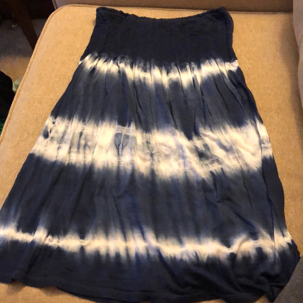 Navy tie dye dress